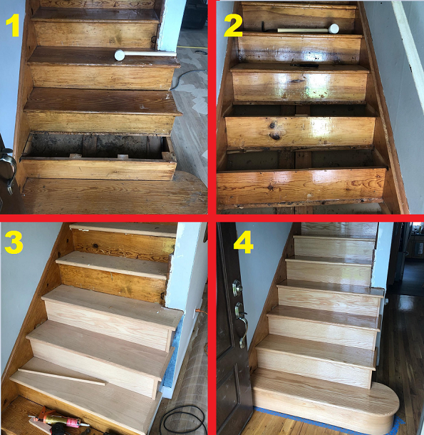 Long Island Floor Sanding Steps Repair, How To Repair Indoor Wooden Steps